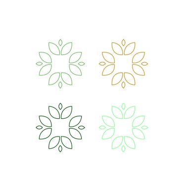 Doğal Organik Tarım, Yeşil Tarım İşareti Sembol Logosu Beyaz Vektör 'de izole edildi