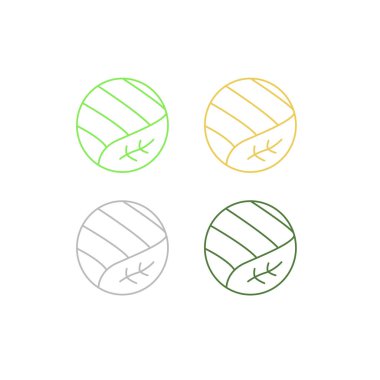 Biyolojik Üretim Organslı Çiftlik İşaretleri Sembol Logosu VECTOR