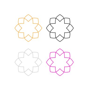 AYURVEDA HOŞGELDİNİZ ORNAMENTAL MANDALAS DESIGN beyaza çevirildi