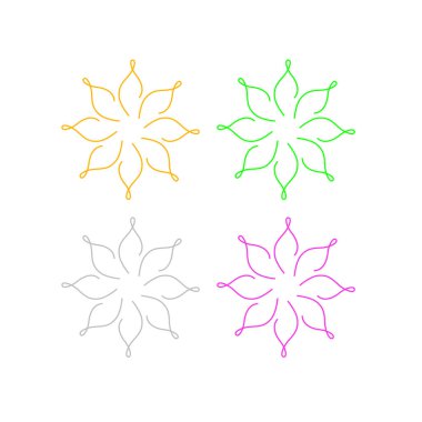 AYURVEDA HOŞGELDİNİZ ORNAMENTAL MANDALAS DESIGN beyaza çevirildi