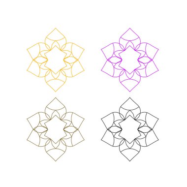 AYURVEDA HOŞGELDİNİZ ORNAMENTAL MANDALAS DESIGN beyaza çevirildi