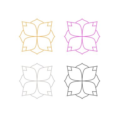 Ayurveda, Spa, Masaj Resort Süsleme Logosu Sembol Vektörü