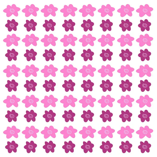 Summer Floral Design Pattern Texture Background Wallart — Stock Vector