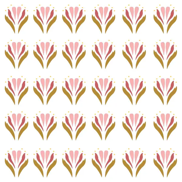 Botanical Spring Summer Design Pattern Texture Background Vector — Stock Vector