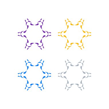 Lüks sağlık Ayurveda Spa Tatil Tabelası Sembol Logo Vektörü