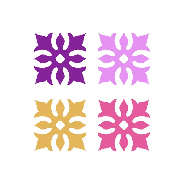 Luksusowe Wellness Ayurveda Spa Resort Symbol Logo Vector Grafika Wektorowa