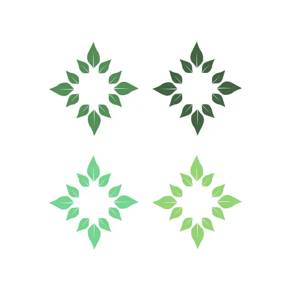 Giardino Centro Logo Segno Simbolo Isolato Bianco Vettoriale Stock