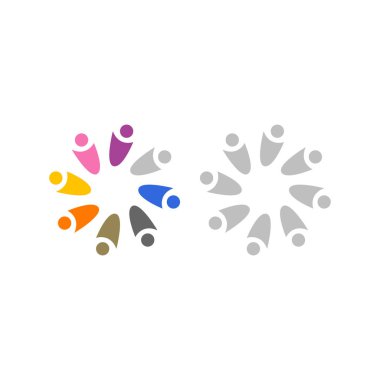 KÖRÜL İNSANLARI İŞARETİ İŞARETİ BÖLÜM BÖLGESİ Logo VECTOR