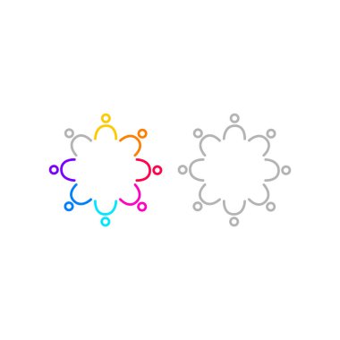 KÖRÜL İNSANLARI İŞARETİ İŞARETİ BÖLÜM BÖLGESİ Logo VECTOR