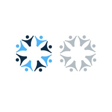 KÖRÜL İNSANLARI İŞARETİ İŞARETİ BÖLÜM BÖLGESİ Logo VECTOR