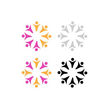 KÖRÜL İNSANLARI İŞARETİ İŞARETİ BÖLÜM BÖLGESİ Logo VECTOR