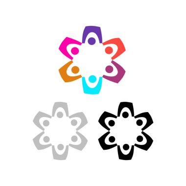 KÖRÜL İNSANLARI İŞARETİ İŞARETİ BÖLÜM BÖLGESİ Logo VECTOR