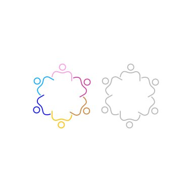 KÖRÜL İNSANLARI İŞARETİ İŞARETİ BÖLÜM BÖLGESİ Logo VECTOR