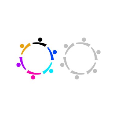 KÖRÜL İNSANLARI İŞARETİ İŞARETİ BÖLÜM BÖLGESİ Logo VECTOR