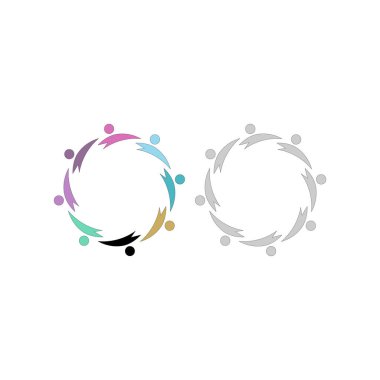 Birlikte Takım Çalışması İşaret İşareti Sembolü Logosu