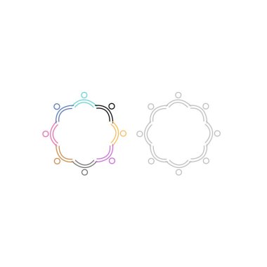 Birlikte Takım Çalışması İşaret İşareti Sembolü Logosu