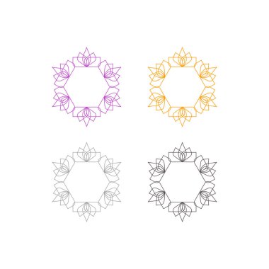 Wellness Ayurveda Spa Masaj Tatil Tatil Sembol Logo Vektörü