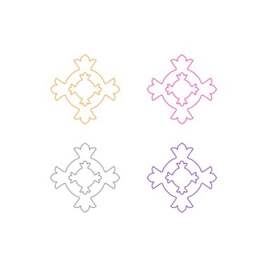 Wellness Ayurveda Spa Masaj Tatil Tatil Sembol Logo Vektörü