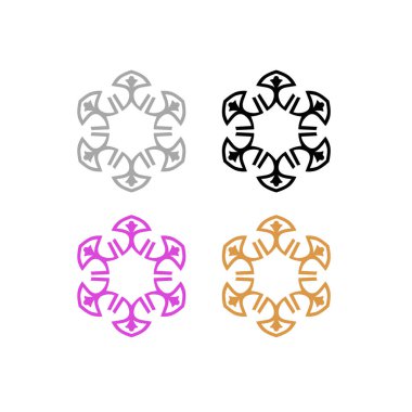 Ayurveda Spa Oteli Tatil Köyü Sembol Logo Vektörü