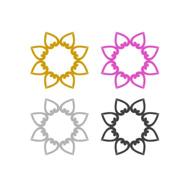 Ayurveda Spa Oteli Tatil Köyü Sembol Logo Vektörü