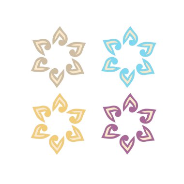 Ayurveda Spa Oteli Tatil Köyü Sembol Logo Vektörü