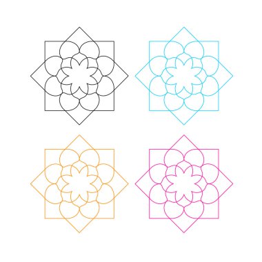 Ayurveda Spa Oteli Tatil Köyü Sembol Logo Vektörü