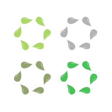 Beyaz üzerinde organik tarım İşaret Sembolü Clipart logosu izole edildi