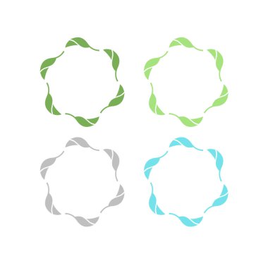 Beyaz üzerinde organik tarım İşaret Sembolü Clipart logosu izole edildi