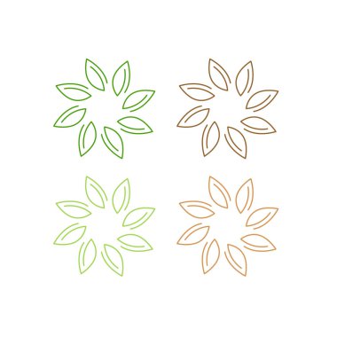 Beyaz üzerinde organik tarım İşaret Sembolü Clipart logosu izole edildi