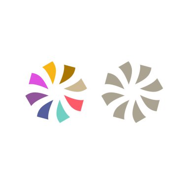 BİR ŞİMDİ DESİJN ELEMANTLARI İŞARETLER İŞARETİ VECTOR beyaza izole edildi