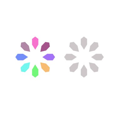 BİR ŞİMDİ DESİJN ELEMANTLARI İŞARETLER İŞARETİ VECTOR beyaza izole edildi