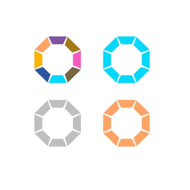 BİR ŞİMDİ DESİJN ELEMANTLARI İŞARETLER İŞARETİ VECTOR beyaza izole edildi