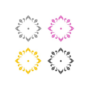 Wellness Resort Spa Ayurveda Otel Sembol Logo Vektörü