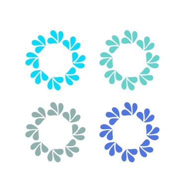 Su Dalgası İşaret Logosu Beyaz VECTOR 'a İzole Edildi 