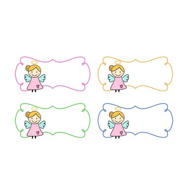 Pembe DOODLE MÜZİKLERİ VECTOR 'UN ORNAMENTAL FRALARI