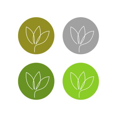 Doğal Biyolojik Ürün Sembol Logo Vektörünü İmzaladı