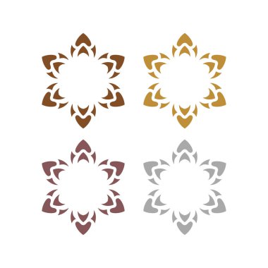 LUXURY ORNAMENTAL MANDALA İşaret Logosu VECTOR