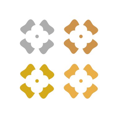 Lüks Süslü Mandalas Sembol Logo Vektörünü İmzala