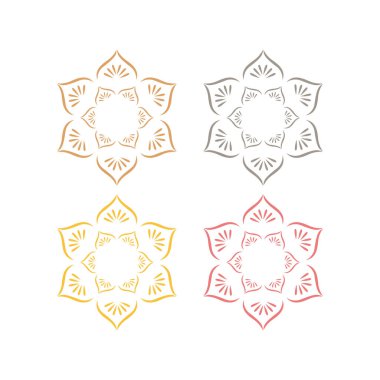 LUXURY ORNAMENTAL MANDALA İşaret Sembolü logosu