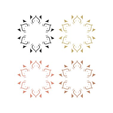 LUXURY ORNAMENTAL MANDALA İşaret Sembolü logosu