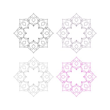 LUXURY ORNAMENTAL MANDALA İşaret Sembolü logosu