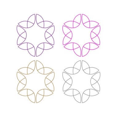 LUXURY ORNAMENTAL MANDALA İşaret Sembolü logosu