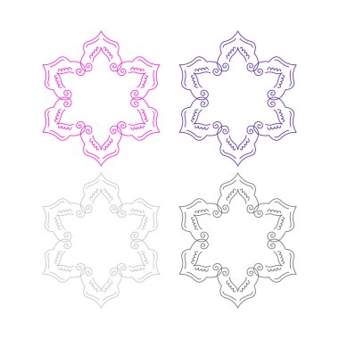 LUXURY ORNAMENTAL MANDALA İşaret Sembolü logosu