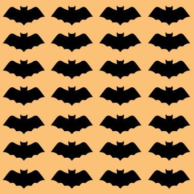 Cadılar Bayramı Komik Retro Desen Arkaplan Vektörü