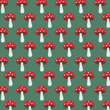 Vintage Autumn Mantarları Design Design Design Doku Wallart