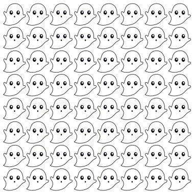 Cadılar Bayramı Hayaletleri DESİJN PATTERN TEXTure BAKASI VECTOR