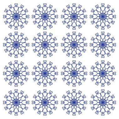 Süslü Noel Kar Taneleri Desen Döküm Arkaplan Vektörü