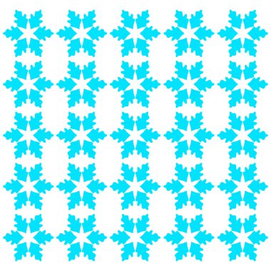 Ornamental Christmas Snowflakes Pattern Texture Background Vector clipart