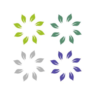 Doğal Yapraklar Eko Ürünleri Sembol Logosunu İmzalar