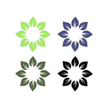 Doğal Yapraklar Eko Ürünleri Sembol Logosunu İmzalar